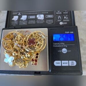 Lot Of Solid 18k Gold Women's Jewelry Set 25 Grams